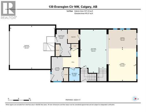 Main floor plan - 139 Evansglen Circle Nw, Calgary, AB - Other