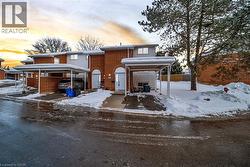 Traditional-style house with brick siding - 