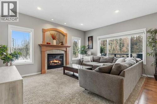26 Park Point, Whitecourt, AB - Indoor Photo Showing Living Room With Fireplace