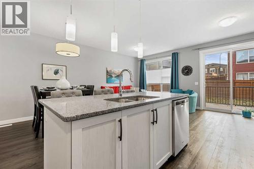 3 Sage Bluff Heights Nw, Calgary, AB - Indoor Photo Showing Kitchen With Double Sink