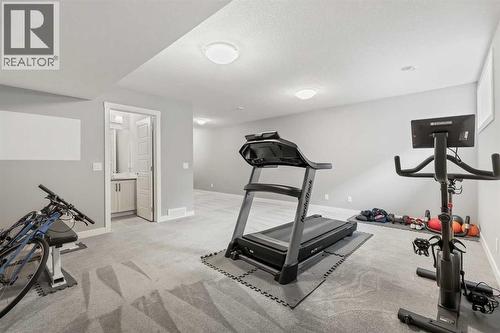 3 Sage Bluff Heights Nw, Calgary, AB - Indoor Photo Showing Gym Room