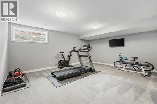 3 Sage Bluff Heights Nw, Calgary, AB - Indoor Photo Showing Gym Room