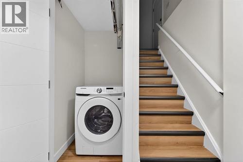 Washer - 420 Pinegreen Close Ne, Calgary, AB - Indoor Photo Showing Laundry Room