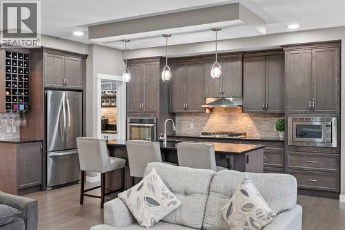 134 Cornerstone Circle Ne, Calgary, AB - Indoor Photo Showing Kitchen With Stainless Steel Kitchen With Upgraded Kitchen
