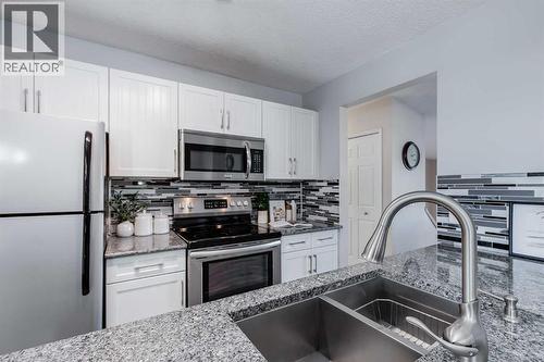 1205 Meadowbrook Drive Se, Airdrie, AB - Indoor Photo Showing Kitchen With Double Sink With Upgraded Kitchen