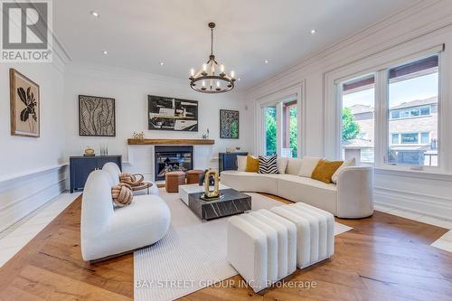 132 Crestwood Road, Vaughan, ON - Indoor Photo Showing Living Room With Fireplace