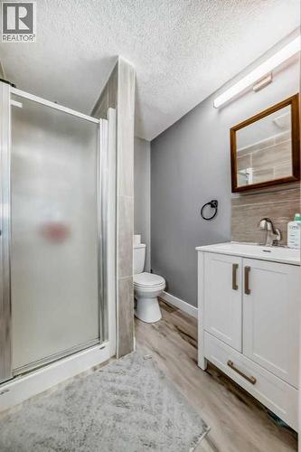 Refreshed bathroom in legal suite - 216 Pinecrest Crescent Ne, Calgary, AB - Indoor Photo Showing Bathroom