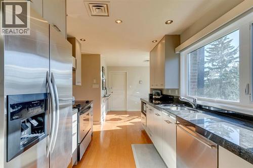 3N, 222 Eagle Ridge Drive Sw, Calgary, AB - Indoor Photo Showing Kitchen With Stainless Steel Kitchen With Double Sink With Upgraded Kitchen