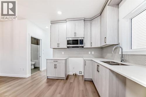 348 Cornerbrook Drive Ne, Calgary, AB - Indoor Photo Showing Kitchen With Double Sink