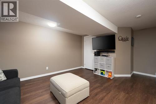 Basement when set up as a rec room - 109 Ross Street, Fort Mcmurray, AB - Indoor