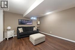 Basement when set up as a rec room - 