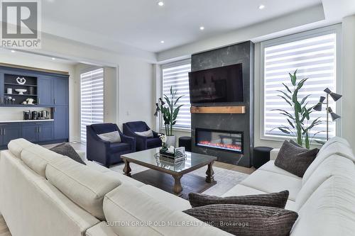 17 Bellefond Street, Vaughan, ON - Indoor Photo Showing Living Room With Fireplace