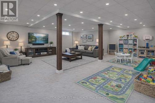 Virtually Staged-unfinished basement - 17 Bellefond Street, Vaughan, ON - Indoor