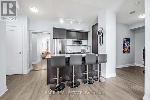 2404 - 56 Annie Craig Drive, Toronto, ON - Indoor Photo Showing Kitchen With Stainless Steel Kitchen With Upgraded Kitchen