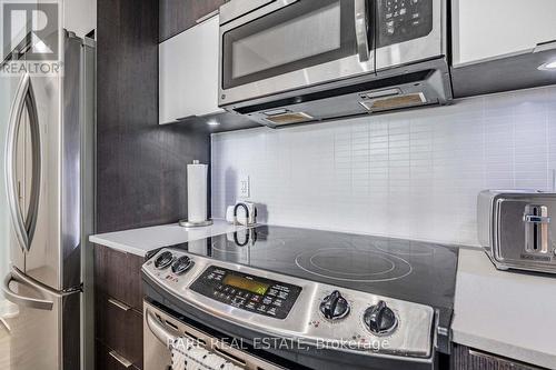 2404 - 56 Annie Craig Drive, Toronto, ON - Indoor Photo Showing Kitchen With Stainless Steel Kitchen