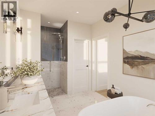 811, 101H Stewart Creek Rise, Canmore, AB - Indoor Photo Showing Bathroom