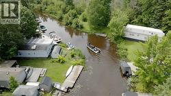 Bird's eye view of a large body of water - 