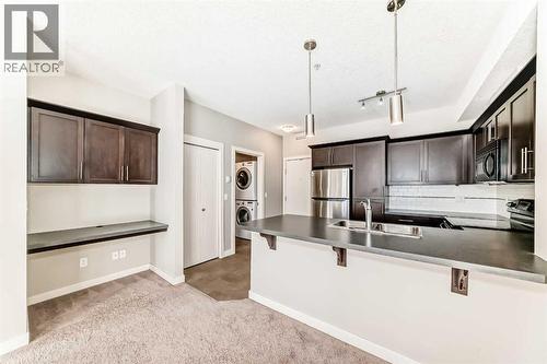 225, 20 Royal Oak Plaza Nw, Calgary, AB - Indoor Photo Showing Kitchen With Double Sink