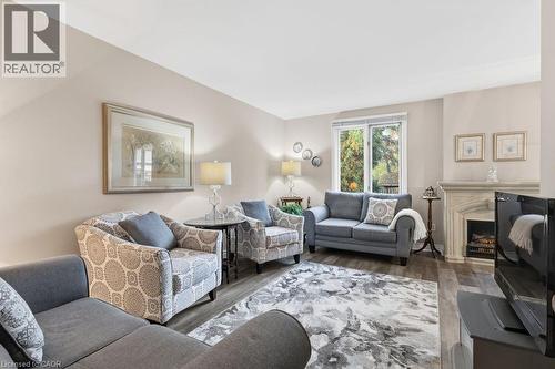 5119 Cherryhill Crescent, Burlington, ON - Indoor Photo Showing Living Room With Fireplace