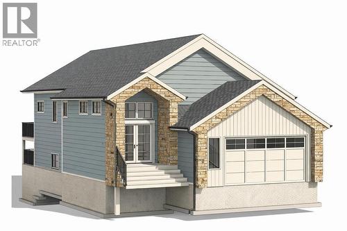 AI rendering of exterior - 1612 Sixmile View  S, Lethbridge, AB - 