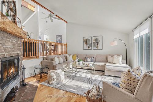 Living Room - 237 Queen West Street, North Dundas, ON - Indoor Photo Showing Living Room With Fireplace