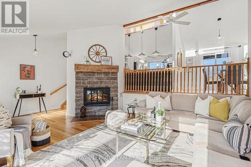 Living Room - 237 Queen West Street, North Dundas, ON - Indoor Photo Showing Living Room With Fireplace