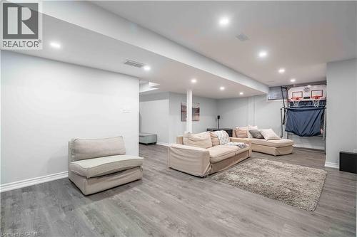 recessed lighting and wood finished floors - 51 Showcase Drive, Hamilton, ON - Indoor