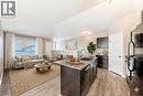 Staged Living Room - 11302, 2781 Chinook Winds Drive Sw, Airdrie, AB  - Indoor Photo Showing Kitchen With Double Sink With Upgraded Kitchen 