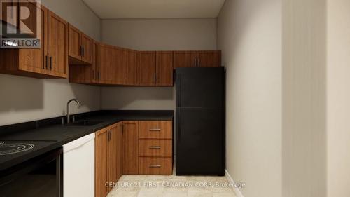 2405 - 389 Dundas Street, London East (East K), ON - Indoor Photo Showing Kitchen