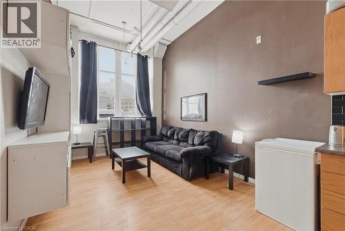 Living Room: tenants belongings removed to respect tenants privacy - 410 King Street W Unit# 124, Kitchener, ON - Indoor