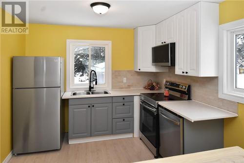12 Riverview Avenue, Levack, ON - Indoor Photo Showing Kitchen With Double Sink