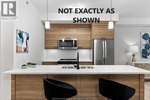 190 Main Street East Unit# 108, Kingsville, ON - Indoor Photo Showing Kitchen With Double Sink With Upgraded Kitchen