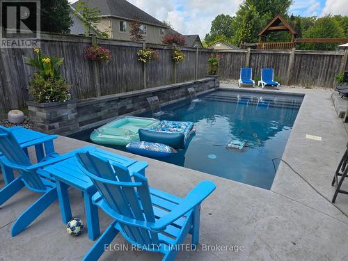 10 Kingfisher Court, St. Thomas, ON - Outdoor With In Ground Pool With Deck Patio Veranda With Backyard