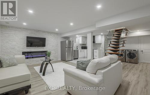 228 Greti Drive, Hamilton, ON - Indoor With Fireplace