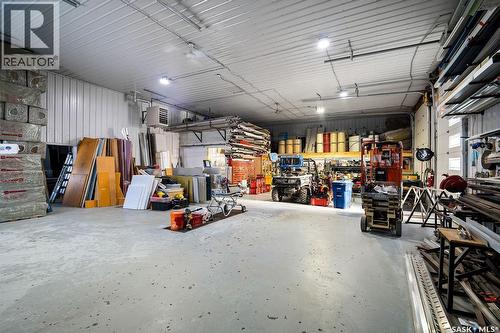 Cote Acreage, Benson Rm No. 35, SK - Indoor Photo Showing Garage