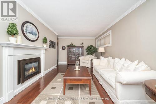 25 Sora Drive, Mississauga, ON - Indoor Photo Showing Living Room With Fireplace