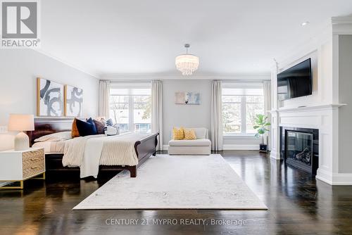 1389 Weaver Avenue, Oakville, ON - Indoor Photo Showing Bedroom With Fireplace