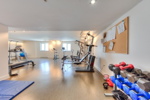 Salle d'exercice - 406-150 Rue Sherbrooke E., Montréal (Ville-Marie), QC - Indoor Photo Showing Gym Room