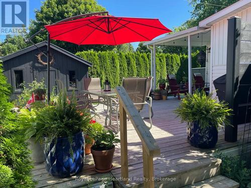 24 Rowan Rd - 77307 Bluewater Highway, Bluewater (Bayfield), ON - Outdoor With Deck Patio Veranda With Exterior