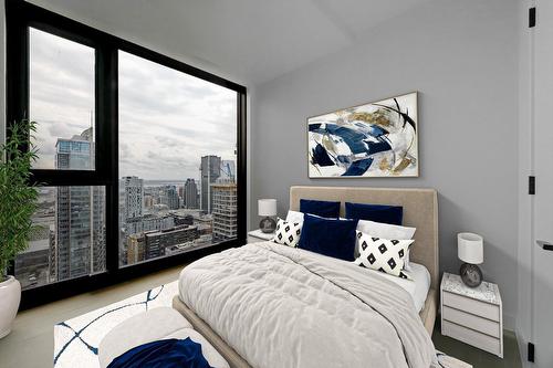 Chambre à coucher - 3501-1245 Rue De Bleury, Montréal (Ville-Marie), QC - Indoor Photo Showing Bedroom