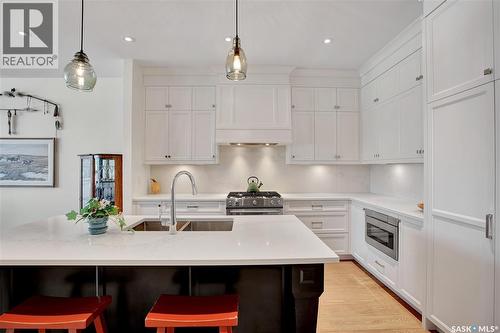 104 408 Cartwright Street, Saskatoon, SK - Indoor Photo Showing Kitchen With Double Sink With Upgraded Kitchen