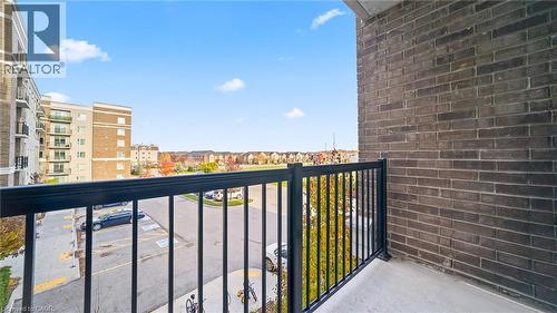 View of balcony - 610 Farmstead Drive Unit# 304, Milton, ON - Outdoor With Balcony With Exterior