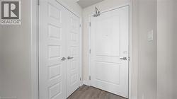 Entryway with wood finished floors - 