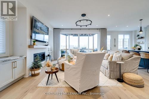 1956 Don White Court, Oshawa, ON - Indoor Photo Showing Living Room With Fireplace
