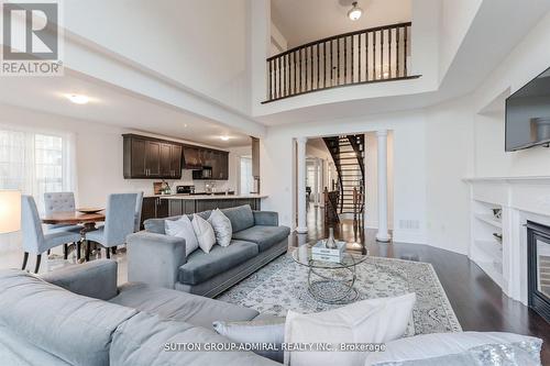 23 Samson Trail, King, ON - Indoor Photo Showing Living Room With Fireplace