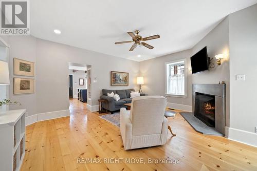 27 Durham St Street, Grey Highlands, ON - Indoor Photo Showing Living Room With Fireplace