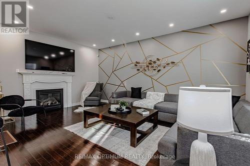 150 Lloyd Sanderson Drive, Brampton, ON - Indoor Photo Showing Living Room With Fireplace
