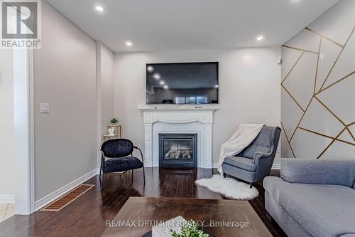 150 Lloyd Sanderson Drive, Brampton, ON - Indoor Photo Showing Living Room With Fireplace