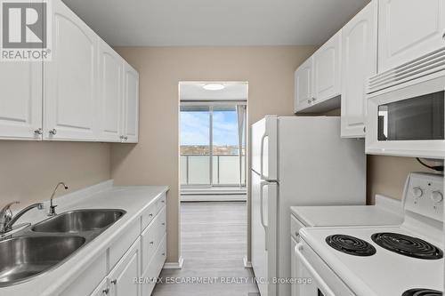 1004 - 359 Geneva Street, St. Catharines, ON - Indoor Photo Showing Kitchen With Double Sink