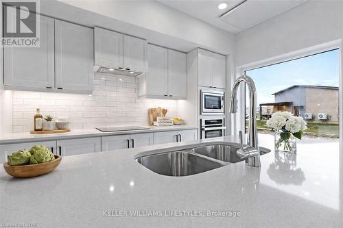 B106 - 2082 Lumen Drive, London South (South A), ON - Indoor Photo Showing Kitchen With Double Sink With Upgraded Kitchen
